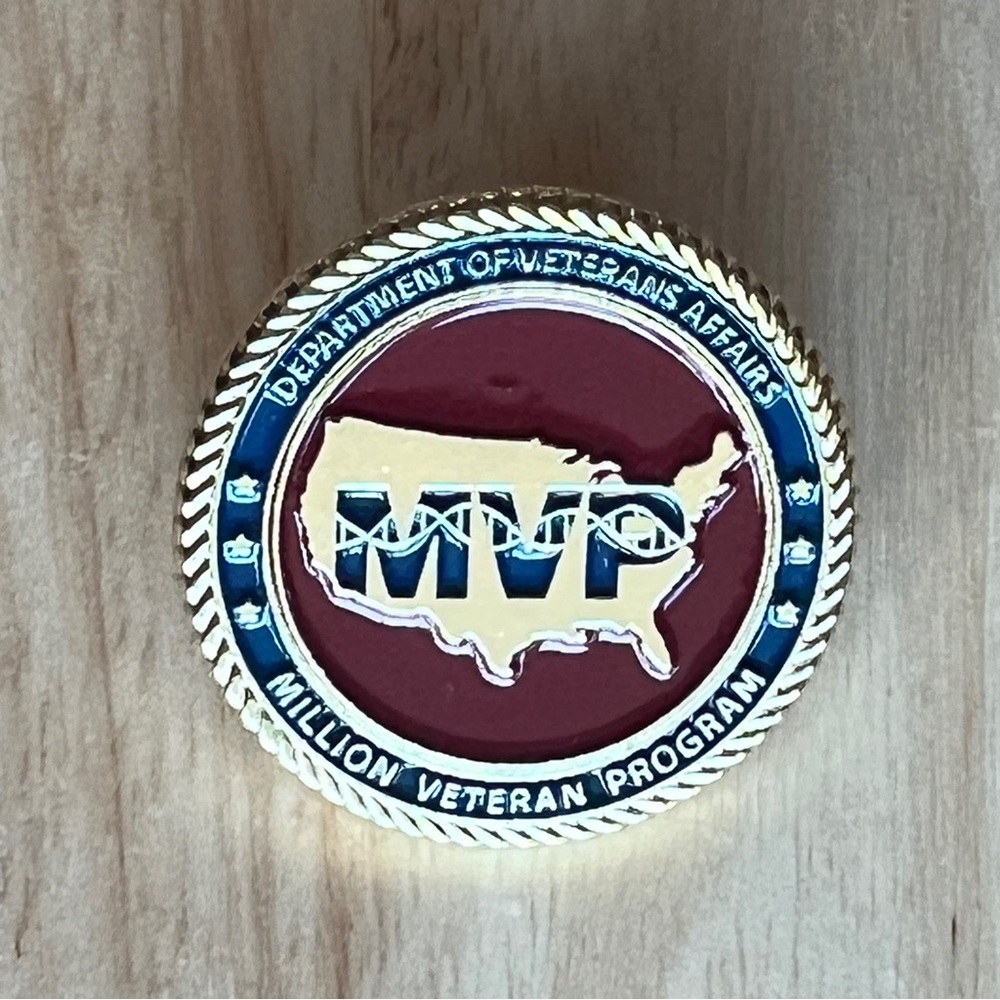 Million Veteran Program (MVP) DVA Logo Dept of Veterans Affairs Gold Tone Pin